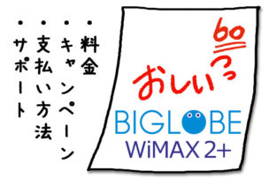 Biglobe Wimaxのキャンペーンと評判 おすすめしない3つの理由